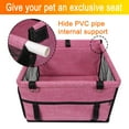 thumbnail image 3 of SHCKE Dog Car Seats Foldable Portable Puppy Pet Car Booster Seats with Seat Belt for Dogs Cats, Dog Car Booster Seat Foldable Front Seat Safety, Breathable Mesh, 3 of 8