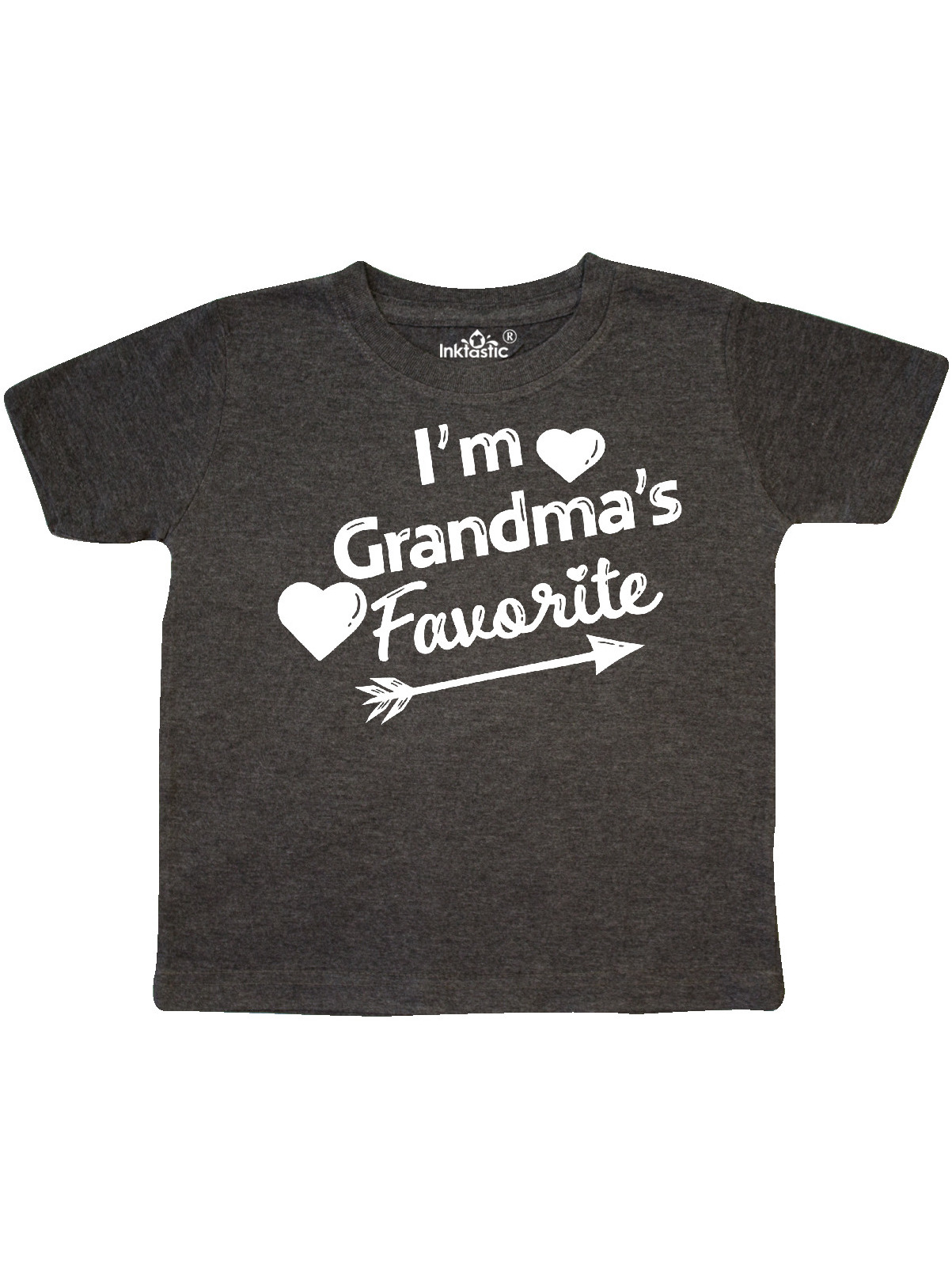 INKtastic  I'm Grandma's Favorite with Arrow and Hearts Toddler T