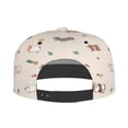thumbnail image 5 of Flat Bill Trucker Hats for Women Men - Diverse Cartoon Cute Hamsters Adjustable Flat Baseball Cap Snapback Hats Dad Hats for Men, 5 of 7