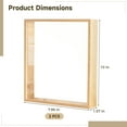 thumbnail image 5 of 2 Pcs Wooden Shadow Box Frame,Double Acrylic Dried Flower Frame,1.6 in/4 cm Hollow,Wood Color,Tabletop & Wall Decor,8 x 10 in, 5 of 6
