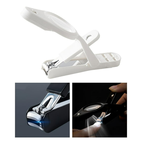 Nail Clippers with , with LED Light ,files Buffer 2.5 Times Magnification Manicure for Toenail Infant ,Elderly, Adults