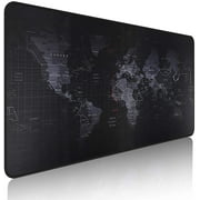 EFISH XXL Large Gaming Mouse Map Pad 35.4x15.74x0.12 inch,with Non-Slip Rubber Base,Black