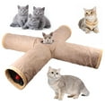 thumbnail image 4 of kusrkot Tunnel pour Chat Jouet Interactif Trou Pliable Chiot Khaki, 4 of 9