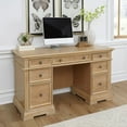 thumbnail image 3 of Manor House Brown Pedestal Desk, 3 of 8