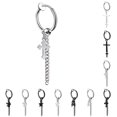 thumbnail image 2 of Non Piercing Earring Unisex Fashion Clip on Earring Dangle Hoop Earring, 2 of 10