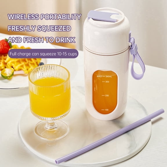 TINANA Portable Blender, 16 oz Personal Size Blender for Shakes, Smoothies, for Travel, Picnic, Office, Gym-Purple