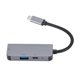 thumbnail image 1 of USB Charging Hub 3 In 1 Type C Adapter For Tech Users Everyday Use Silver 1Pack, 1 of 5