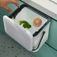 thumbnail image 4 of KGOTA Hanging Compost Bin Recycling 7/12L for Cupboard/Bathroom/Bedroom (White 7L), 4 of 6