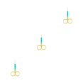 thumbnail image 4 of Vogacara Pinzas para cutículas de uñas, tijeras de acero inoxidable, galvanoplastia, impermeables, de mano, accesorio para el hogar, Spray verde dorado Type1 NO1 Vogacara  CBP288410, 4 of 6
