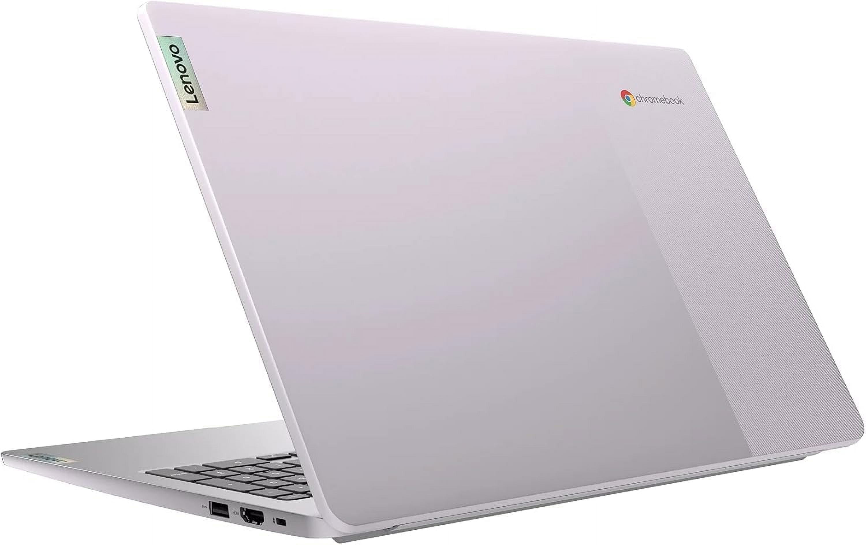 Lenovo IdeaPad 3i Chromebook 15.6" FHD Laptop, Intel Celeron N4500, 4GB Memory, 64GB eMMC + 128GB Memory Card Storage, Chrome OS, Artic Grey with Mazepoly Accessories