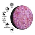 thumbnail image 4 of Kdxio Pink Roses Tire Cover Wheel Protectors Tyre Covers Weatherproof Wheel Covers Universal Fit for Trailer Rv SUV Truck Camper Travel Trailers-15 inch, 4 of 6