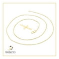 thumbnail image 5 of BEBERLINI Women Cross CZ Pendant Necklace Set 14K Gold Filled Box Chain Jewelry 20", 5 of 7