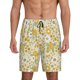 thumbnail image 1 of Fotbe Cute Sunflower Pantalones Cortos de Pijama para Hombre, Ropa de Dormir, Pantalones de Pijama Cortos para Hombre-XX-Large, 1 of 6