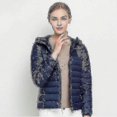 thumbnail image 2 of Women Ultra Light Down Jacket Whie Duck Down Hooded Jackets Long Sleeve Warm Slim Coat Parka., 2 of 2
