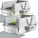 thumbnail image 1 of Caja de arena para gatos LEGOURNS XL de acero inoxidable con tapa y tapete, 1 of 9