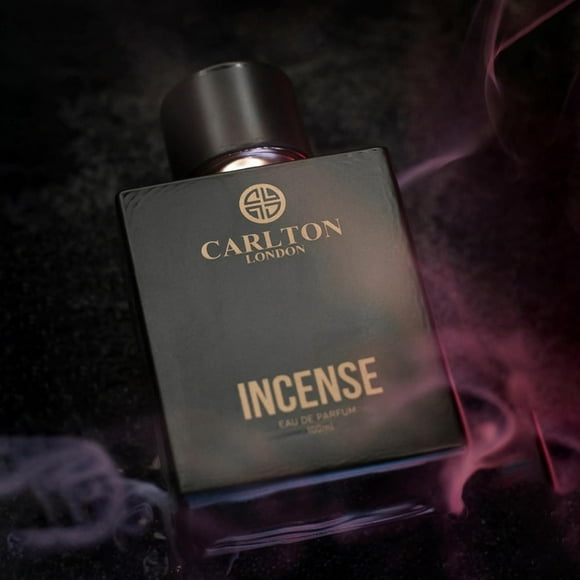 Carlton London Incense Eau De Parfum For Men 100ml, 3.4 Fl.oz. | Long Lasting Luxury Perfume For Boys - With Blackberry, Bitter Almond, Jasmine & White Musk Notes | Perfect Gift For Husband