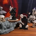 thumbnail image 5 of LED Lighted Haunted House with Ghosts Halloween Decoration Halloween Party Resin Mansion Ornament Cute Ornament Set, 5 of 8