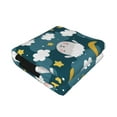 thumbnail image 2 of KLL Sweet Dream Lamb Print Fleece Throw Blanket, Horizontal Fleece Bedding Cute Soft Blankets Comfy Fleece Flannel Plush Home Decor for Couch & Bed -40"x30", 2 of 9
