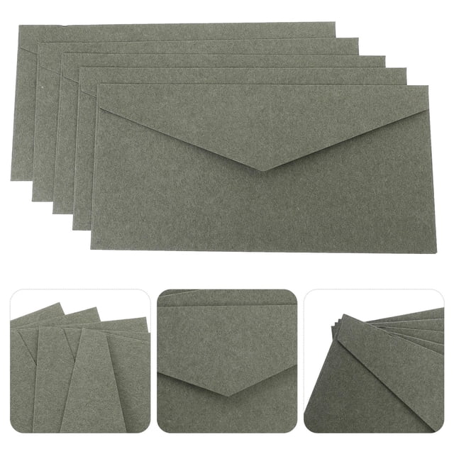 CIMAXIC 30Pcs Invitation Envelopes Paper Green Suitable For Birthdays And Showers