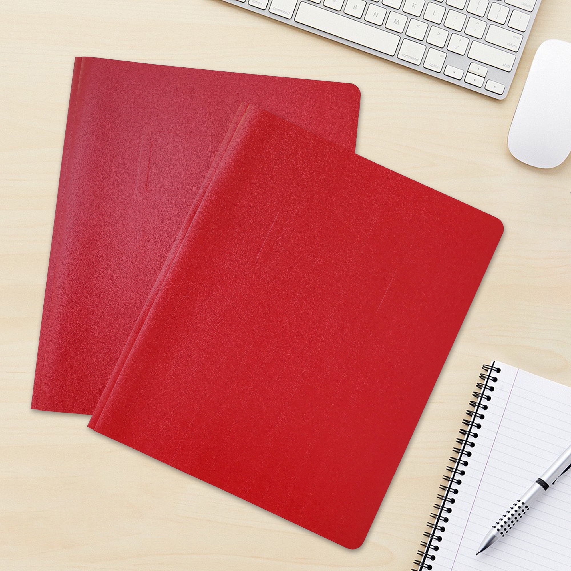 PEN+GEAR RED REPORT COVER, 9.4" x 11.5", RED