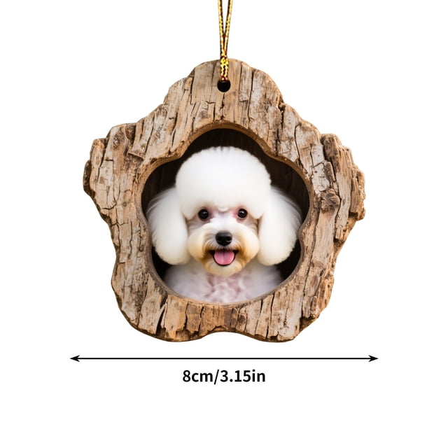 Christmas Tree Decorations,Festive Tree Hole Pendant Acrylic Decoration for Home Holiday Display
