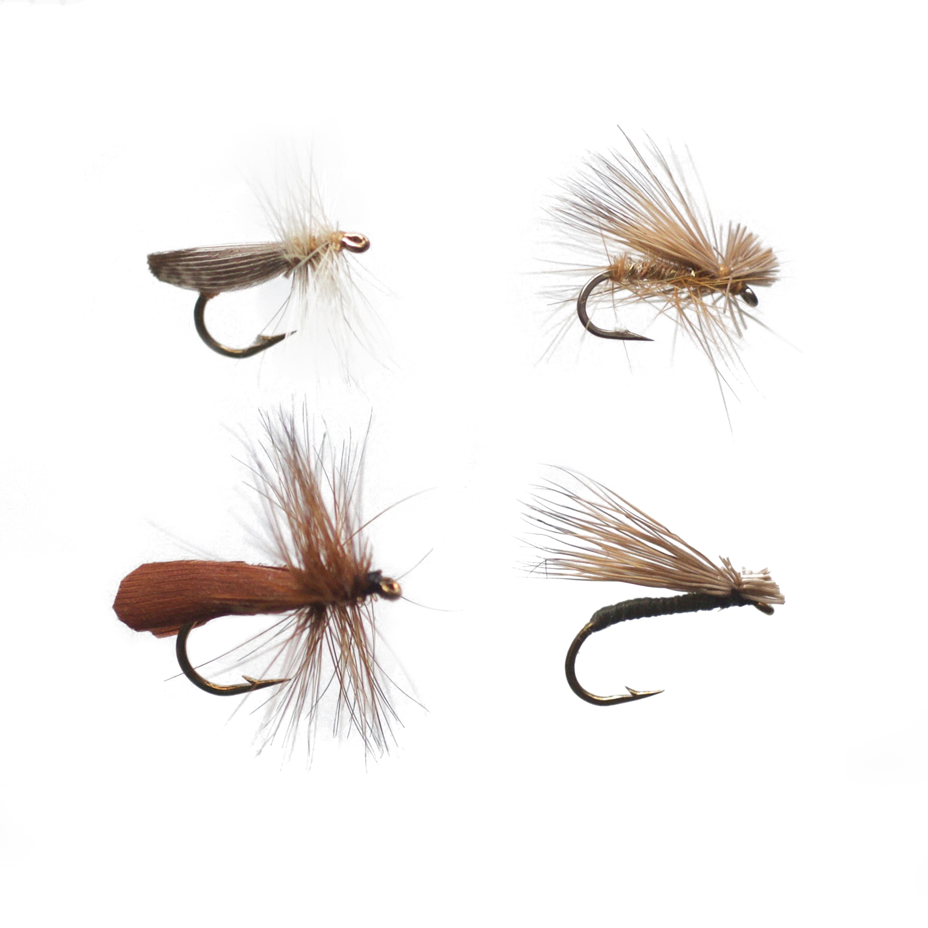 12 pcs Elk Hair Caddis Trout Cutthroat Grayling Salmon Fly Fishing Flies Lures 
