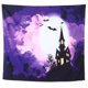 thumbnail image 1 of Tapiz con diseño de castillo de Halloween, alfombra para colgar en la pared, fondo para fotografía, decoración para fiesta en casa, 150x150cm/59,1x59,1 pulgadas, 1 of 15