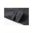 thumbnail image 6 of Men's Business Woolen Coat Fashion Double Collar Mid-length Woolen Jacket For Autumn/ Winter, 6 of 7