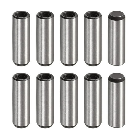 

M6 Internal Thread Dowel Pin 10 Pack 10x30mm Chamfering Flat Carbon Steel Cylindrical Pin