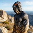 thumbnail image 4 of Yaoyar Men's UPF 50+ Sun Protection Hoodie Shirt Long Sleeve UV SPF Fishing Lightweight Shirts with Mask Rash Guard, 4 of 4