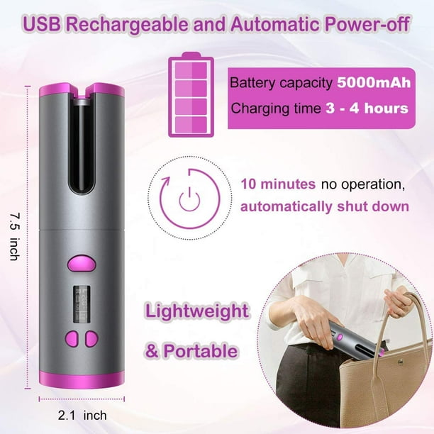 Battery operated curling iron cheap walmart