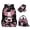 Axolotl Cherry Blossom Floral, variant on Binienty Ladybug Backpack for Girls 6-8 3-Piece School Backpack with Lunch Box and Pencil Case Zipper Lighight School Bookbag Large Capacity Lunch Bag for Girls Teens