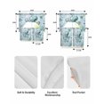 thumbnail image 5 of Coastal Octopus Swag Kitchen Curtains Sets for Windows 24 Inch Length, Cyan Nautical Fish Shells Seaweeds Short Window Curtain Panels Swags Valances and Tiers 3 Piece Set for Cafe/Dining Room, 5 of 5