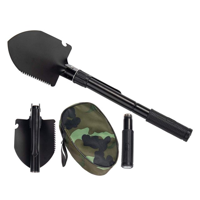 Pala plegable Jipemtra, equipo de supervivencia para acampar militar