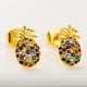 thumbnail image 2 of Pendientes de para mujeres y niñas, pendientes de joyería, regalos para mujeres, pendientes de , pendientes de dieciocho hipoalergén Hugo Pendientes de piña de moda, 2 of 6