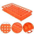 thumbnail image 3 of Gradilla de plástico para tubos de ensayo con 50 pocillos, soporte para tubos de centrífuga de 18 mm con junta de silicona, soporte para muestras de sangre para laboratorio, 3 of 7