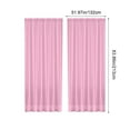 thumbnail image 2 of Chanana Translucent Curtains 72 Inches Long 1 Panel, Transparent Voile Sheer Curtain Double Rod Pocket Gauze Drapes for Living Room Bedroom Window Sliding Glass Door Treatment, W52 x L84, 2 of 7