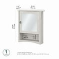 thumbnail image 2 of Salinas Bathroom Medicine Cabinet with Mirror in Linen White - Engineered Wood, 2 of 9