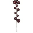 thumbnail image 4 of Vickerman 10' Wine Pearl Branch Ball Wire Garland., 4 of 4