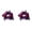 Purple*2, variant on Halloween Candle Holder Halloween Flowers Home Door Gothic Decor Thanksgiving Party Decor Halloween Candle Ring Wreath Artificial Flower Wreath Halloween Centerpieces For Tables