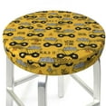 thumbnail image 3 of Kdxio Modern Truck Print Stool Covers Round,Stretch Round Bar Stool Covers Washable Bar Stool Cushion Slipcover for 12-15 Inch Chair, 3 of 7