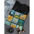 thumbnail image 3 of Famous Oil Paintings T-Shirt Women -Smartprints Designs, Female Large, 3 of 4