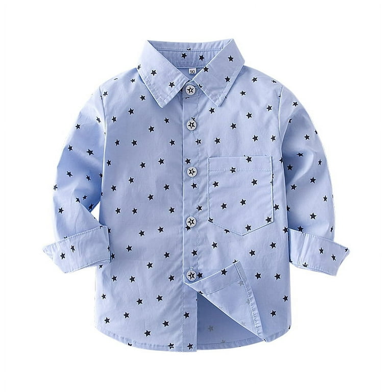 Baby Boys' Gentleman Clothes Sets Bow Tie Shirts + Suspender Pants (Light Blue Shirt + Khaki pants, 3-4 Years)