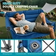 thumbnail image 6 of Bronkige  Double Camping Chair for 2 Person - Oversized Padded Folding Loveseat - Portable Camping Couch Heavy Duty Lawn Chairs for Outdoor Beach - Support 500LBS, 6 of 7