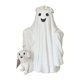 thumbnail image 1 of Estatua de perro fantasma paseando, decoración de mesa de Halloween, escultura artística, figura de perro fantasma, decoración de escritorio para Blanco, 1 of 8