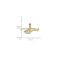thumbnail image 3 of 10k Yellow Gold Helicopter Pendant Necklace for Men or Unisex, Aviation Charm Jewelry with Detailed Aircraft Design, Adventure Symbol, Pilot or Military Aviator Style Accessory, 3 of 6
