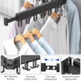 thumbnail image 4 of CNKOO Folded Wall Mounted Clothes Drying Rack  Collapsible Dryer Rack Heavy Duty  Retractable(2/3Fold), 4 of 9