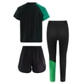 thumbnail image 2 of Haitryli Boys Boxing Outfit 3 Piece Muay Thai Cage Fighting Martia Arts Outfits Carnival Dress Up Green 10, 2 of 3