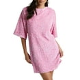 thumbnail image 2 of SUNSIOM Femmes Paillettes Scintillantes Mini Robe de Soirée Robe de Club Décontracté en Vrac Manches Courtes Cravate Backless Paillettes Robes, 2 of 8