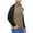 Khaki, variant on HAiming Mens Color Block Shirts Slim Long Sleeve Stand Collar Half Zip Pullover Basic Tops Casual Sports Bottom Blouse